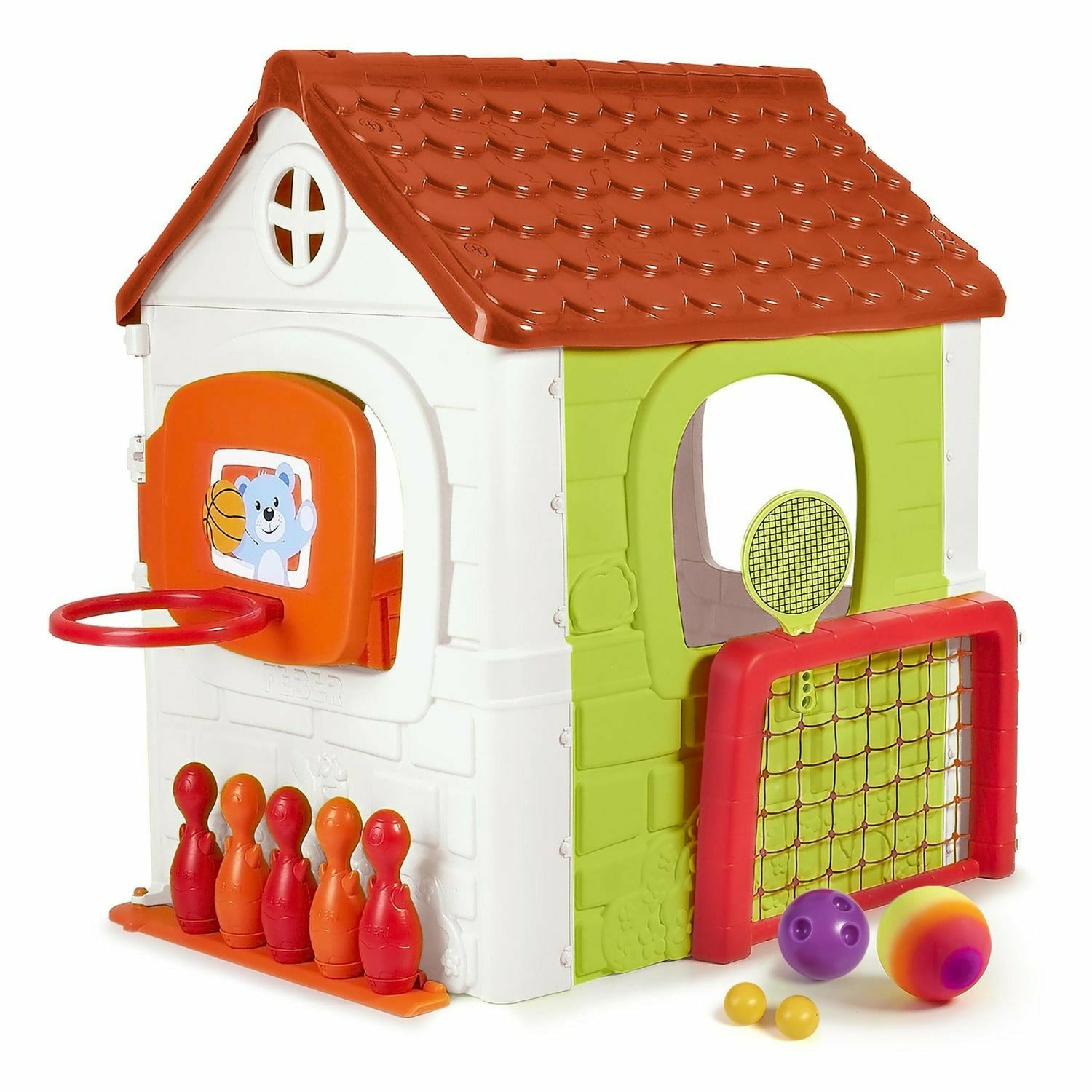 FEBER - Casetta Multi-Activity Casual 6 In 1 - h124x233x133 cm